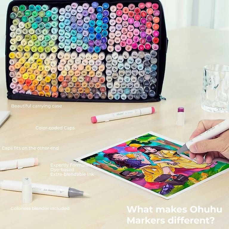 Colori: Set de 320 marqueurs OHuhu Honolulu – Nuovo e nell'imballaggio originale da Les Acacias venduto da rut_jsv8 2
