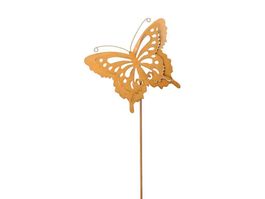 Schmetterling am Stab rostbraun H 117cm