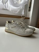 Michael Kors – Baskets blanches & dorées – Taille 38.5
