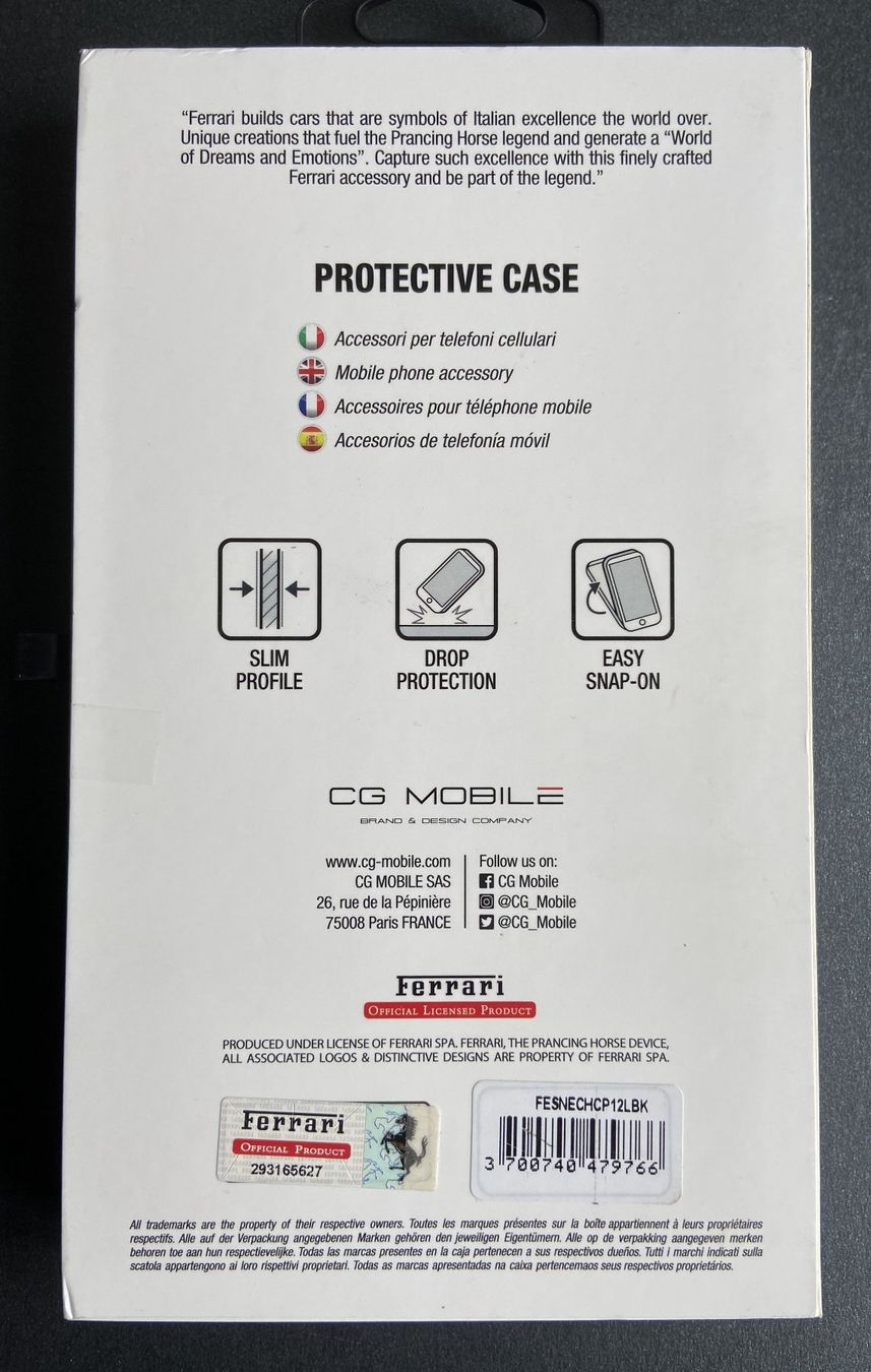 Apple Telefoni cellulari / Smartphones: Ferrari Hülle iPhone 12 (6.7") – Usato da Böckten venduto da Hansi36 1