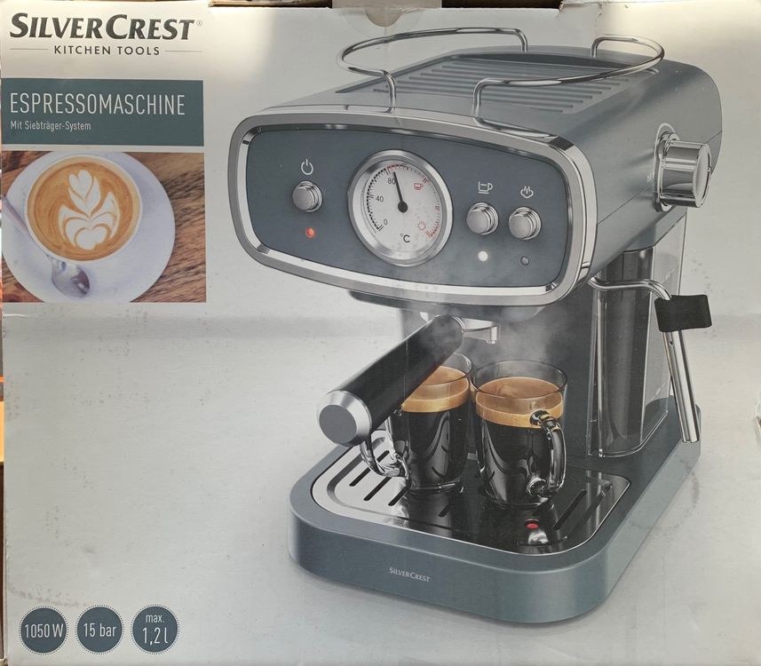 gebraucht SEM Acheter nie | Ricardo Silvercrest A1(Lidl) Espressomaschine sur 1050