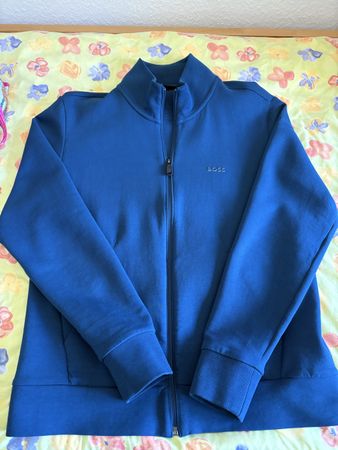 Hugo Boss Sweatjacke blau Reissverschluss Grösse S