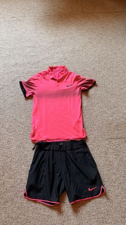 Nike Roger Federer US Open Grösse S Pink / Schwarz