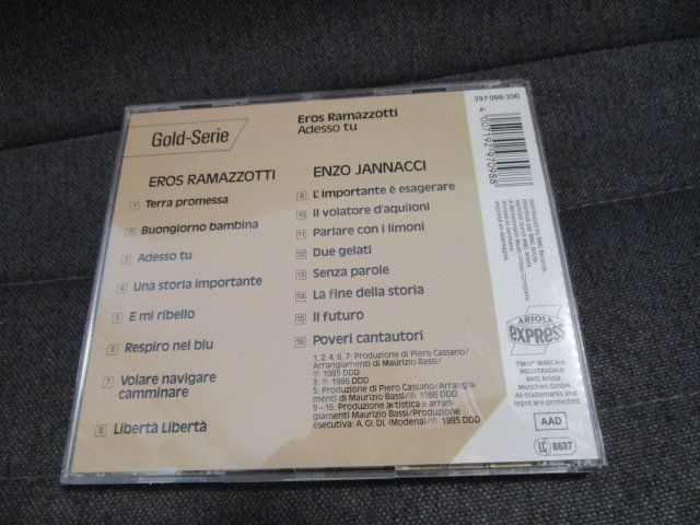CD: Eros Ramazzotti - CD – Usato da Olten venduto da Disc-Ausverkauf 1