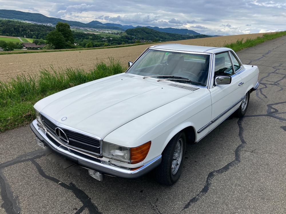 Mercedes-Benz SL 450 R107 Automat 1978 weiss ab Platz