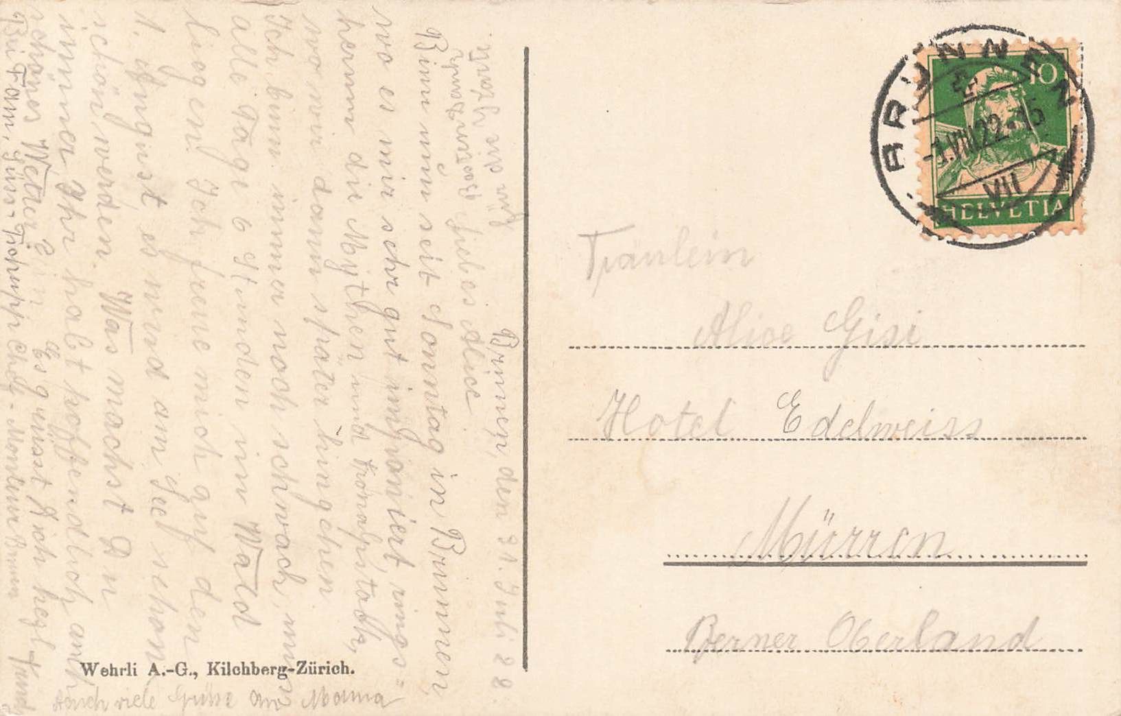 Cartoline postali: Brunnen Ingenbohl – Usato da Biasca venduto da Blenio71 1