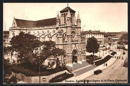 Genève, Eglise Notre-Dame et la Place C