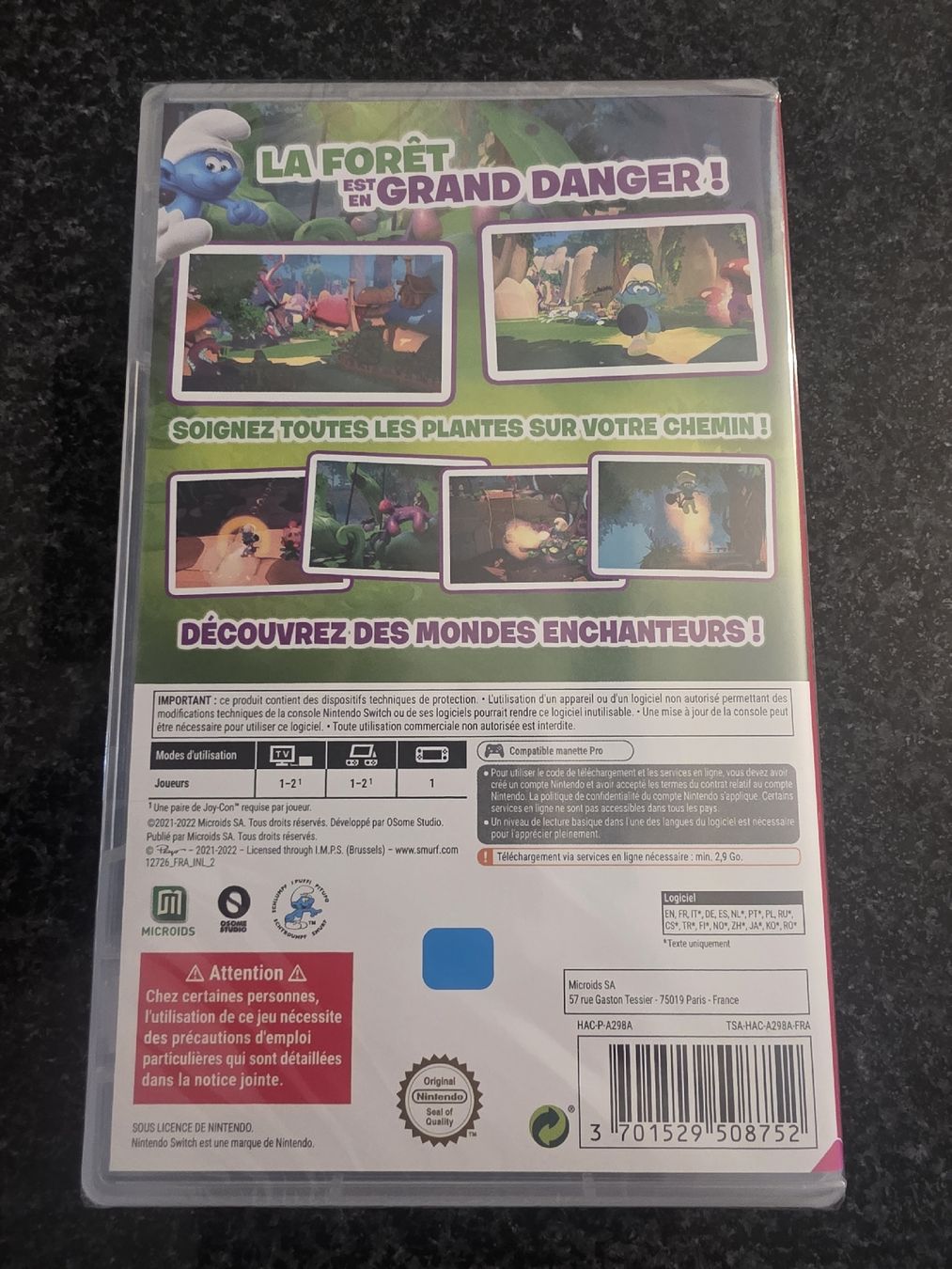 Spiele: Les Schtroumpfs Nintendo Switch – Neu und originalverpackt aus Chavornay von Crash37 1