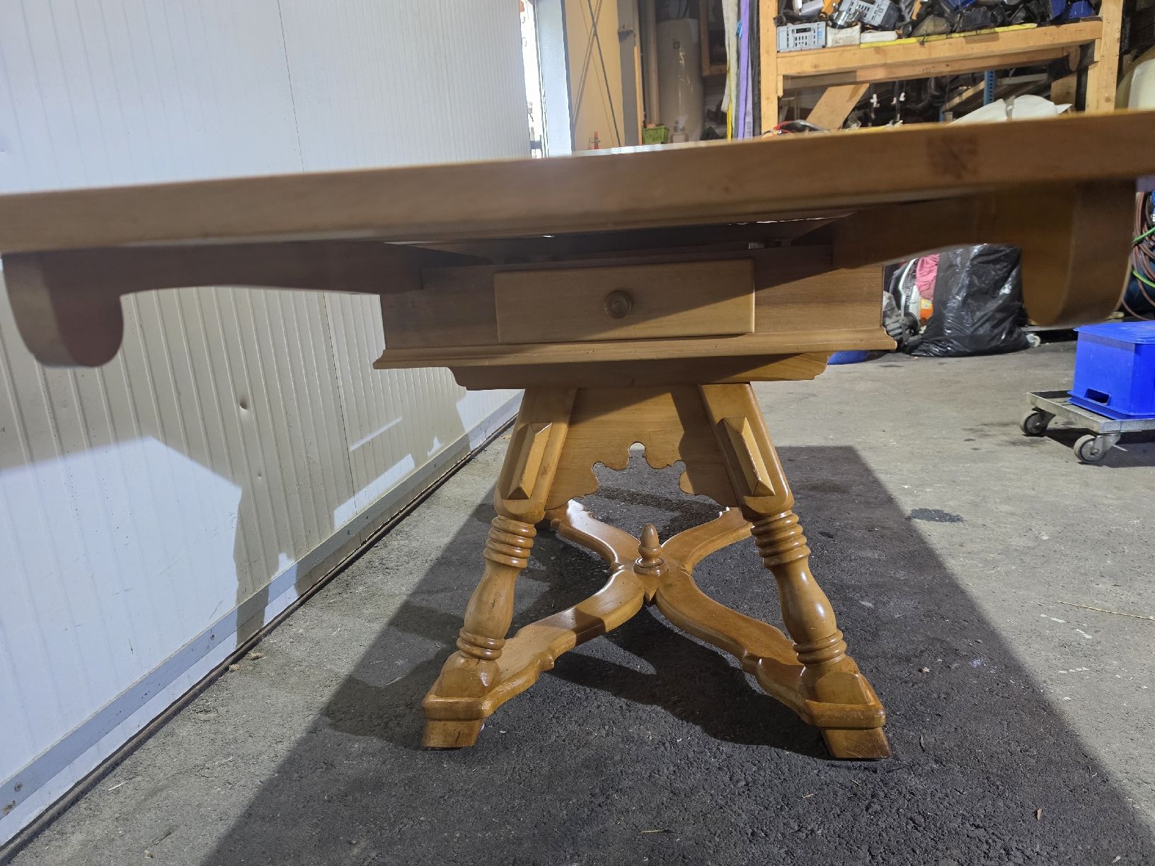 Tische: Eleganter Schragentisch / Esstisch mit Schieferplatte – Gebraucht aus Montlingen von Eifach_nur_Bellinda 3