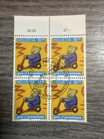 Schweiz Briefmarken Pro Juventute 2001, Viererblock Top!