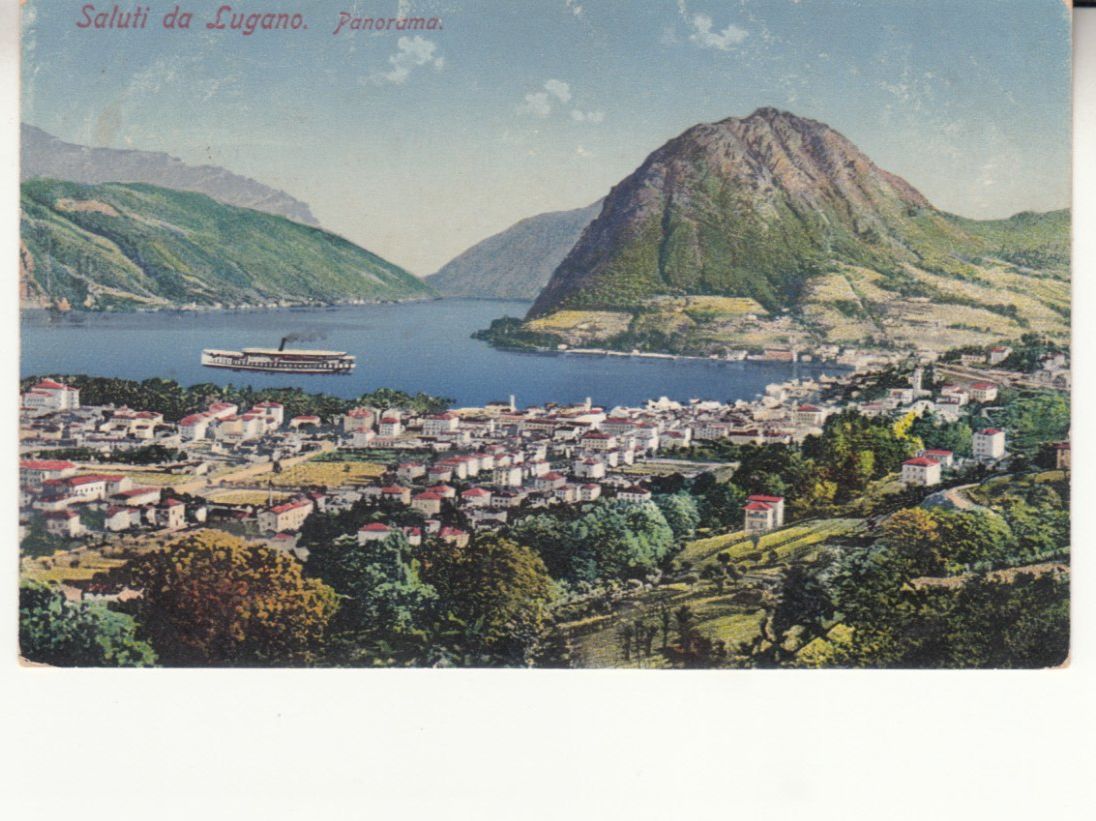 Cartoline postali: Lugano 1916 – Usato da Bürglen TG venduto da StampGraf