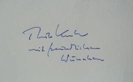 Thilo Koch (1920-2006) Fernsehjournalist - Autogramm
