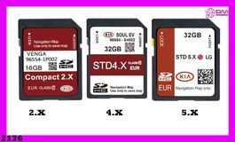KIA GEN5 STD 2,5X4,X,5.X SAT NAV MAP SD CARD EUROPE 2024-25