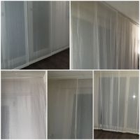 Vorhänge 3x Schiene 12x flächenstoff