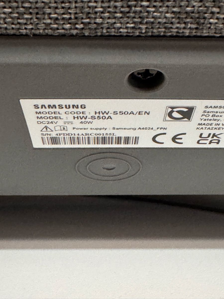 Samsung Home Cinema: Soundbar Samsung HW-S50A – Usato da Täsch venduto da HelderPinto 3