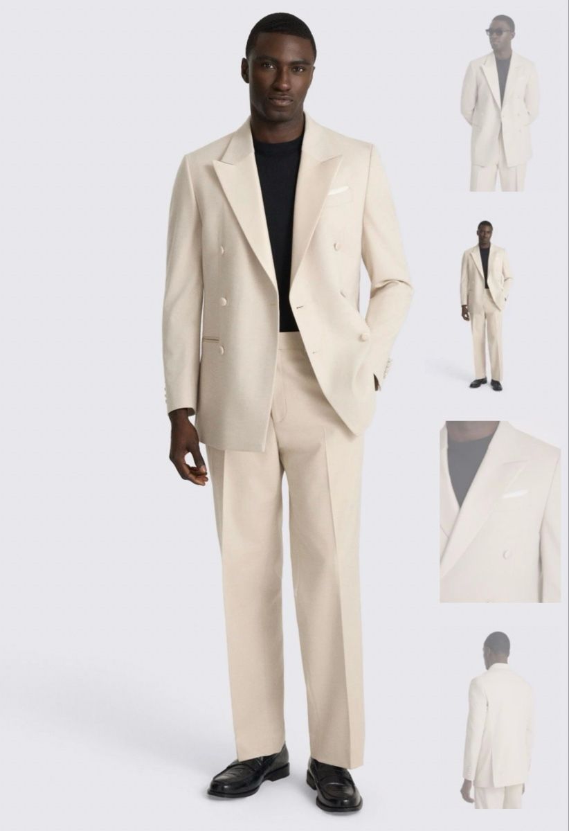 Costumes: Beige Suit // Double breasted – Neuf (Voir description) à Erlenbach ZH par Ah4v 2
