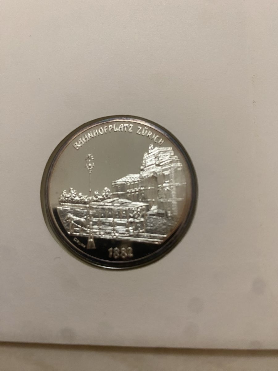 Medaglie: Numisbrief Silbermedaille Züritram – Nuovo (secondo la descrizione) da Muralto venduto da Alex1912 1