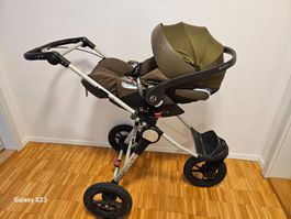 Kinderwagen Baby Jogger City Elite mit Wanne und Babyschale