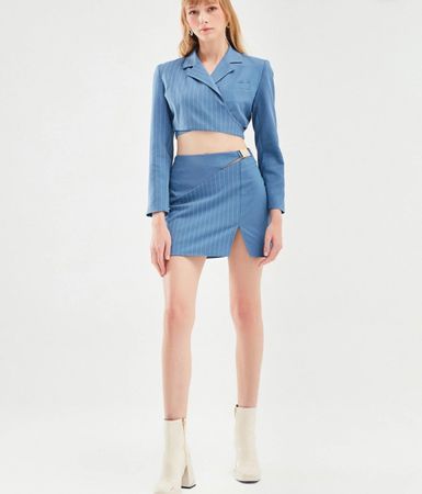 skirt and crop blazer set, size S/36