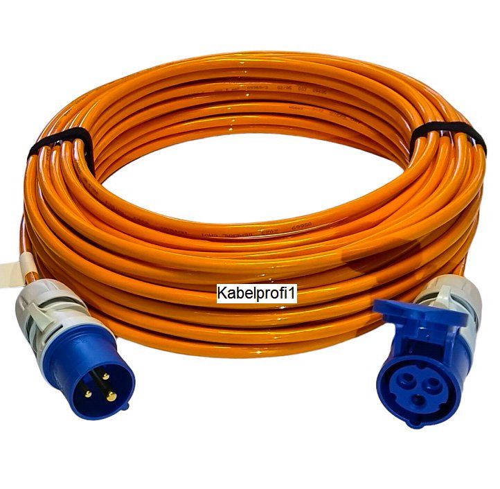 Cavi: 25m PUR Campingkabel Bootskabel CEE16/3 – Nuovo e nell'imballaggio originale da Herisau venduto da Kabelprofi1