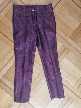 Pantalon Modetrotter Studio T34, bordeaux scintillant ✨