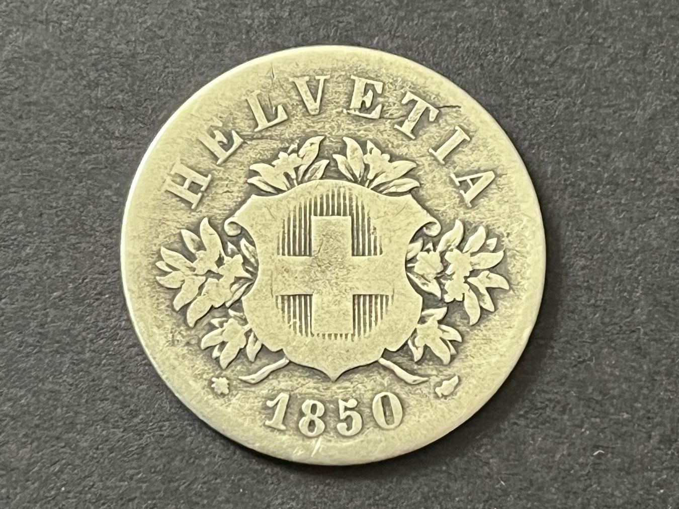 Tutti le monete: 20 Rappen Helvetia 1850 – Usato da Neuenhof venduto da Mastermind-73 1