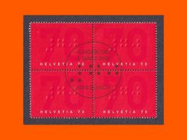 Viererblock "100 J. Schweiz. Blindenwesen"  (2003)
