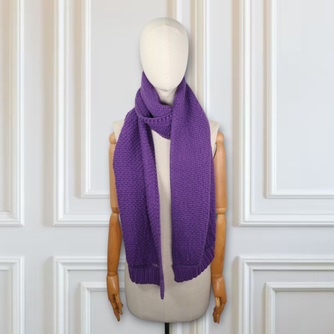 Foulard & Sciarpe: Malo Strickschal Kaschmir lila – Usato da Binningen venduto da Designerlabels 3