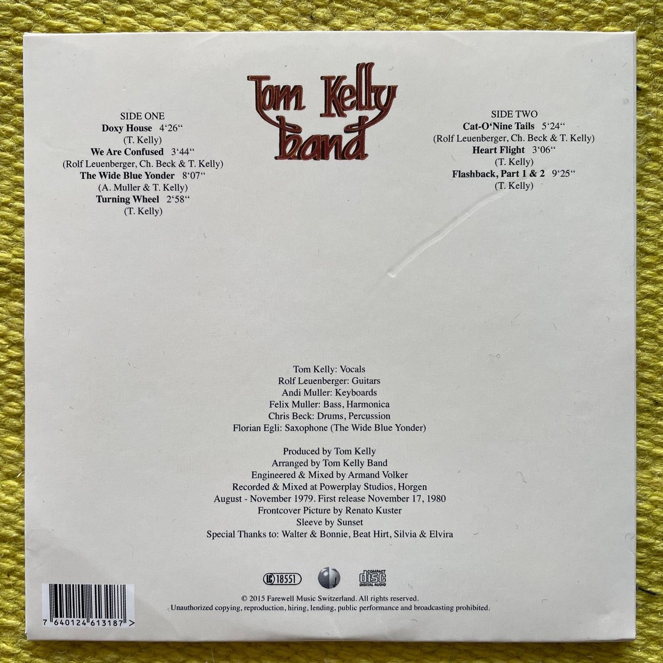CD: TOM KELLY BAND-BREAKDOWN (DIGIPACK) – Usato da Rorschacherberg venduto da CD-Roli 1