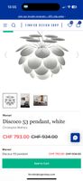 Marset Discoco 53 Pendant Lamp - White - Excellent Condition