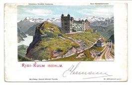 Rigi-Kulm (LU) Hôtel - Bahn - Schlumpf-Litho No 2229 - 1902