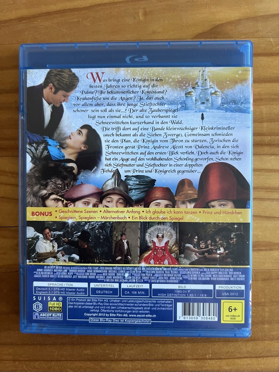 Tutti i DVDs: Blueray, Spieglein Spieglein in Top Zustand – Nuovo (secondo la descrizione) da Kallnach venduto da sta_sy57 1