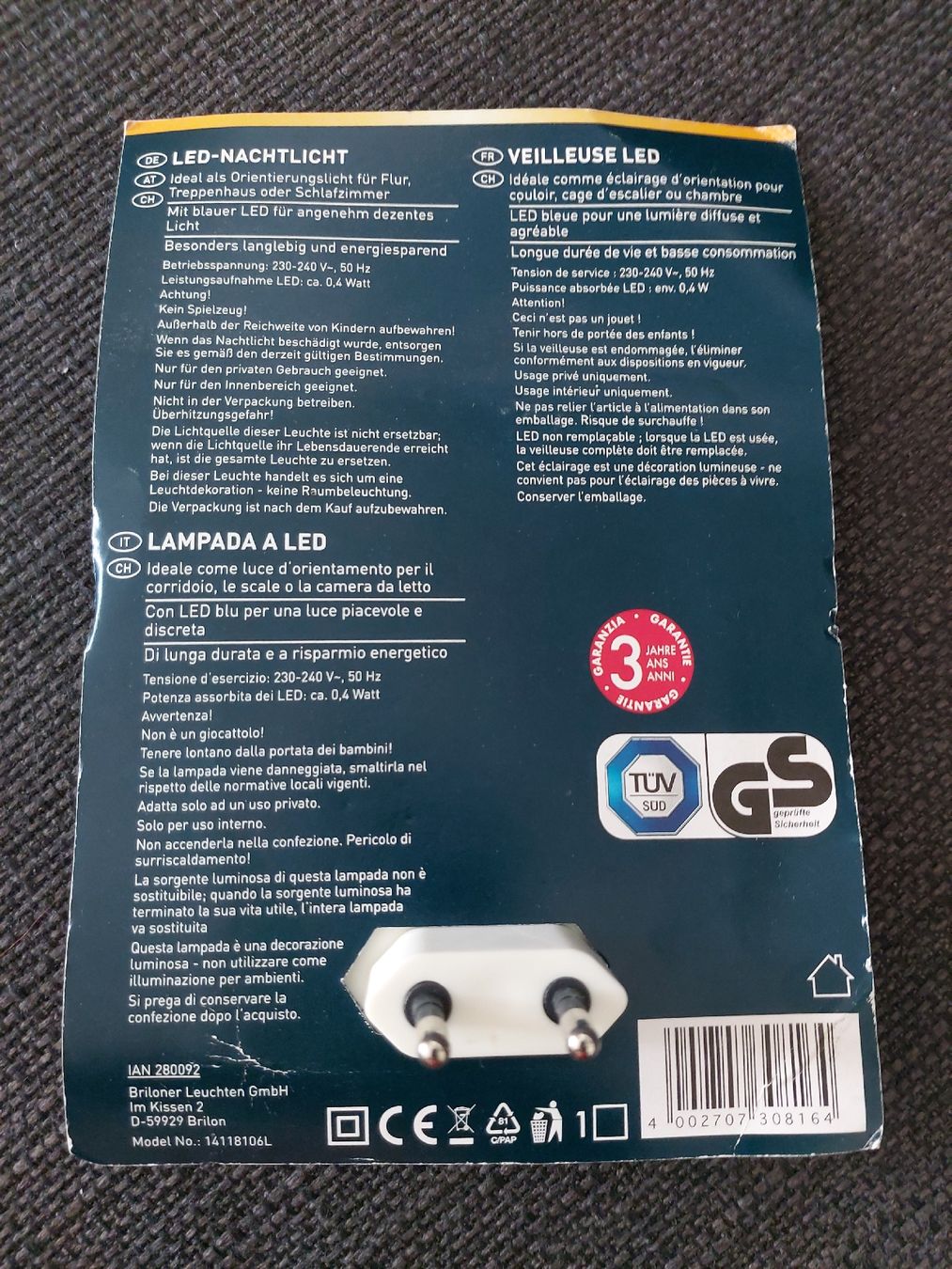 Lampen: LED Nachtlicht – Neu und originalverpackt aus Frenkendorf von Eona87 1
