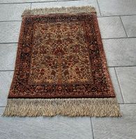 HEREKE Seidenteppich 93 x 62 cm ohne Fransen