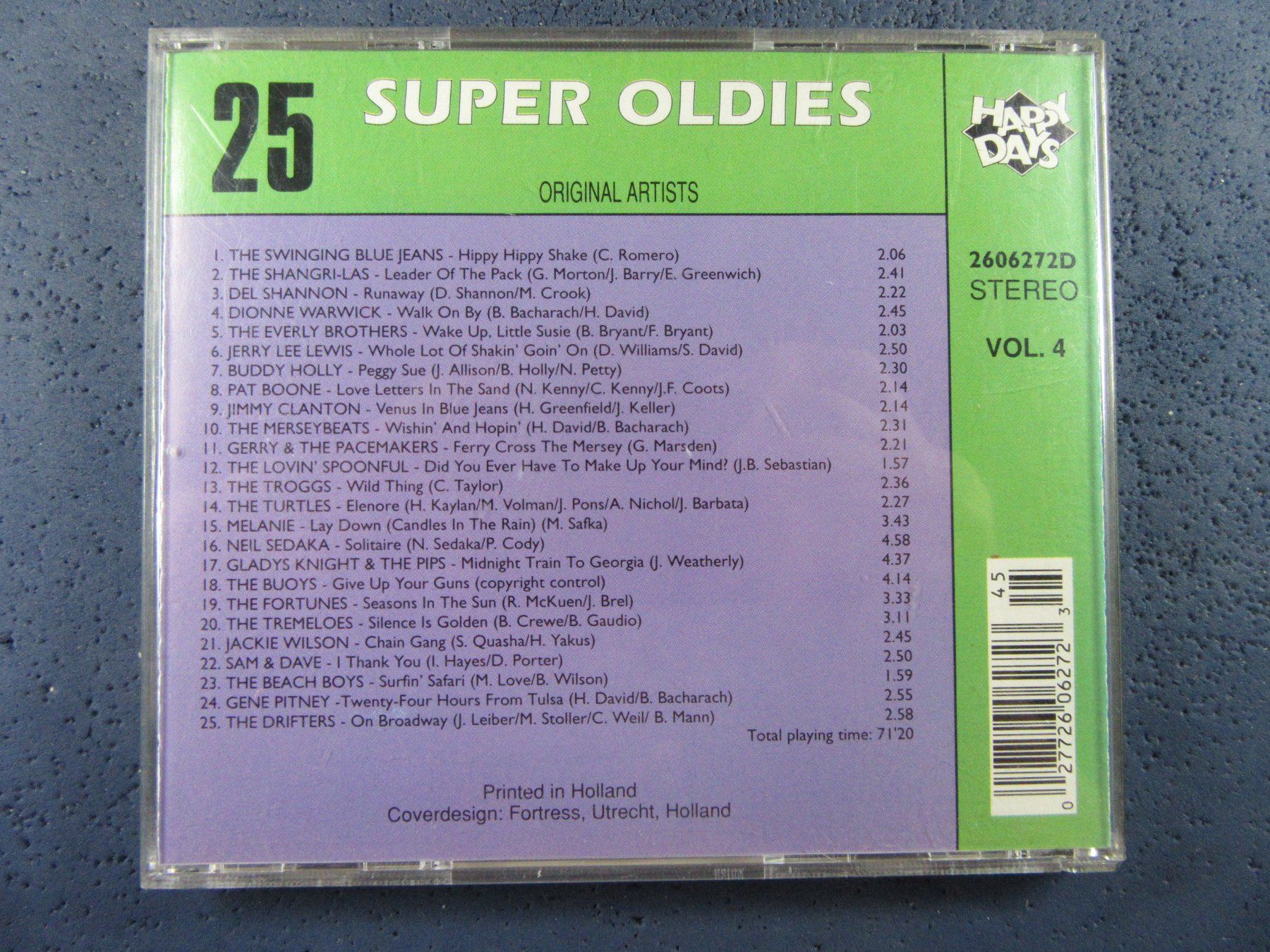 CD: 25 SUPER OLDIES CD ORIGINAL ARTISTS VOL.4 – Usato da Ettingen venduto da Hausi4711 1
