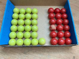 Magnete rund gelb und rot