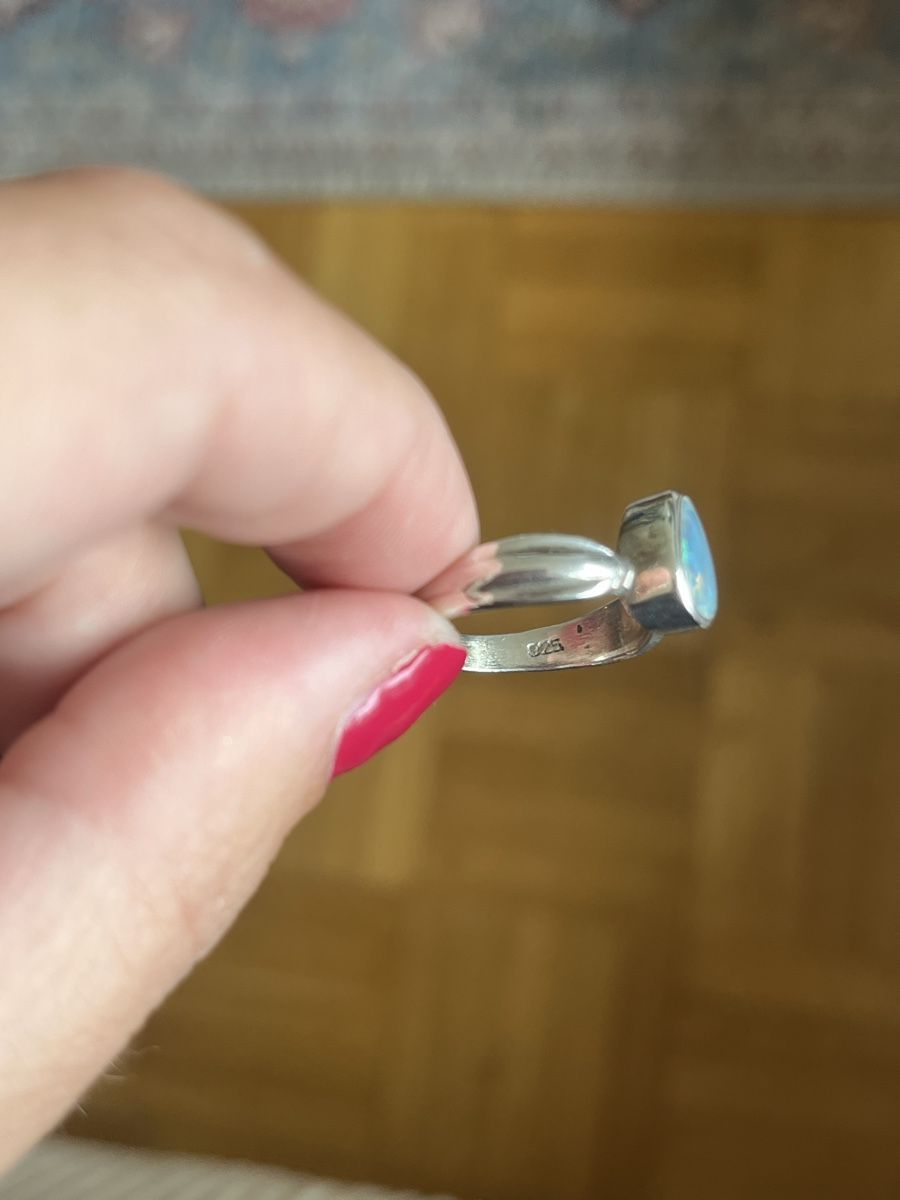 Anelli: 925 Silberring Gr. 54 mit schönem Cabochon – Usato da Adliswil venduto da Isabel.Blum 1
