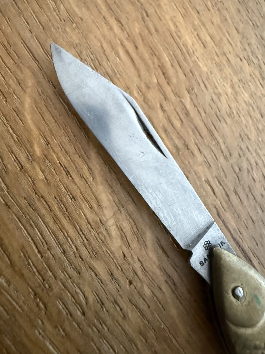 Coltelli tascabile: SANDRIK Taschenmesser Fischform, Sackmesser – Usato da Goldach venduto da Messerguru 3
