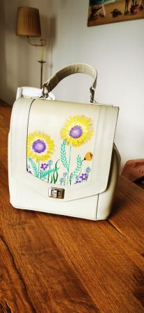 Tasche Unikat mit Malerei
