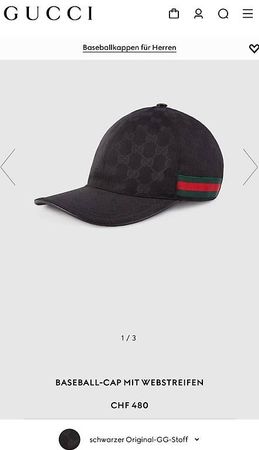 Gucci Baseballcap Kappe NEU