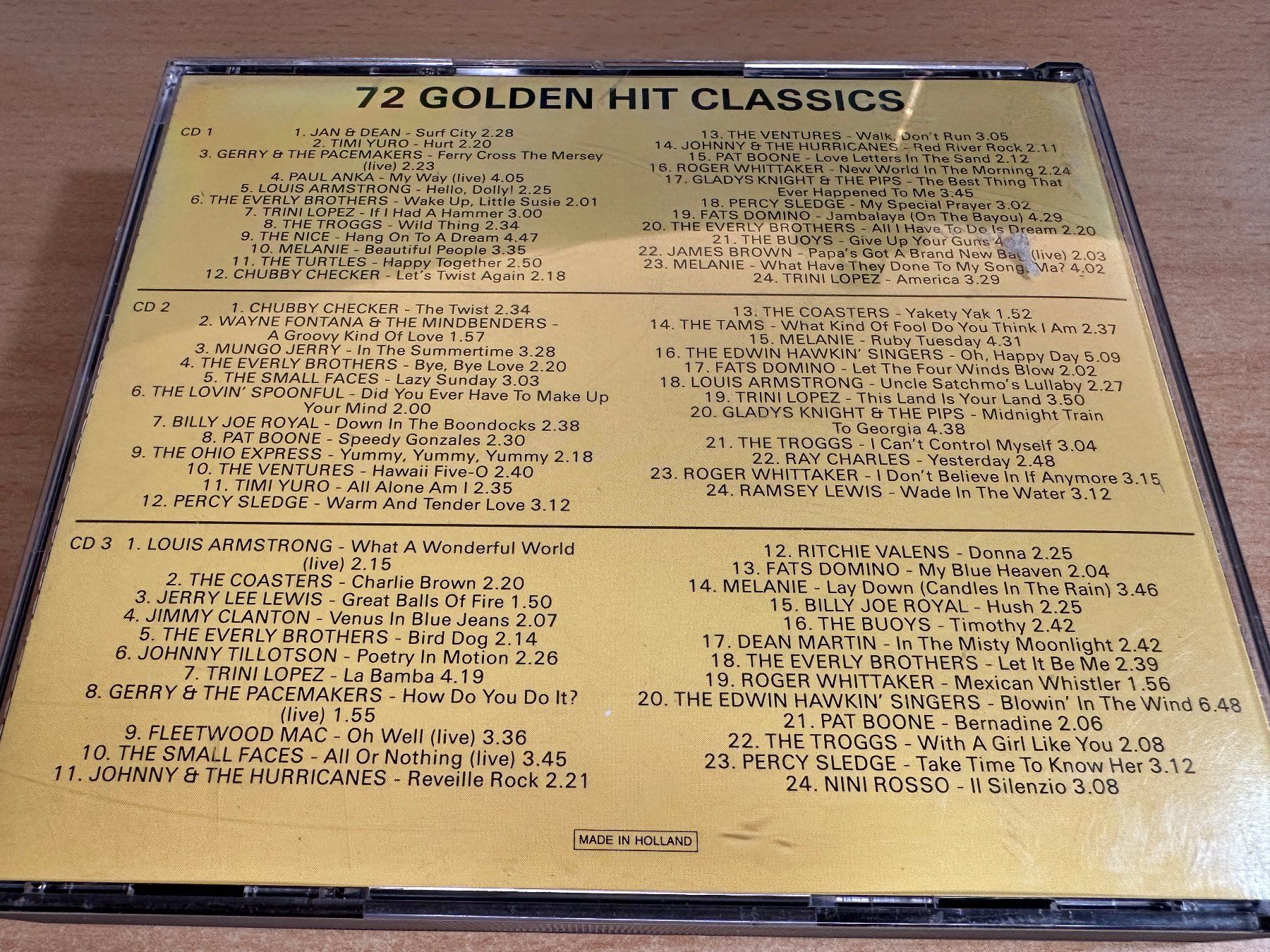 CD: Various – 72 Golden Hit Classics - 3 CD – Usato da Rikon im Tösstal venduto da Alpenmutz 1