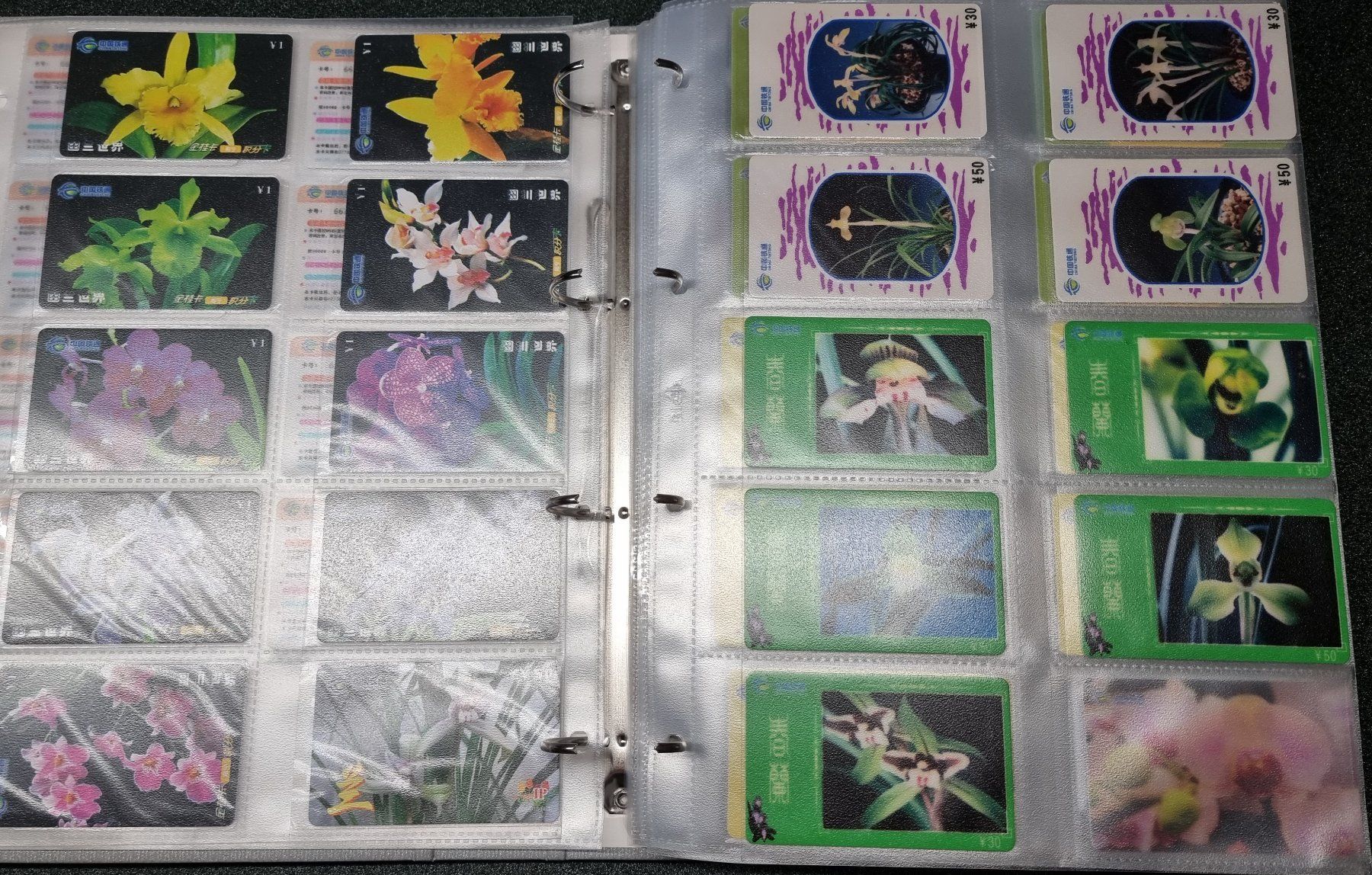 Album: Album 4 silber Telefonkarten Orchideen – Usato da Lostorf venduto da Dalbi