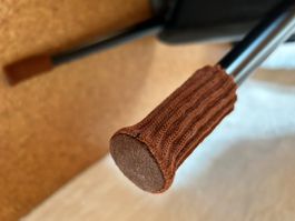 Stuhlbein-Schoner-Filz braun 4 stück