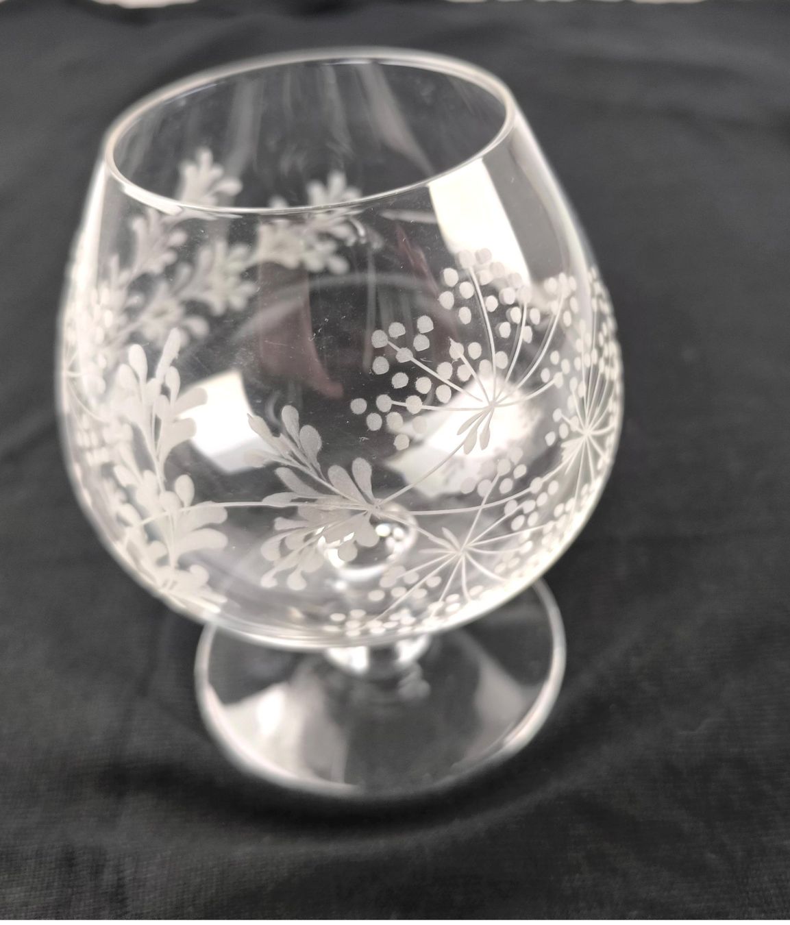 Bicchieri: Cognacglas mit Blumenschliff – Usato da Rüti ZH venduto da Restwert_Rueti_ZH 1