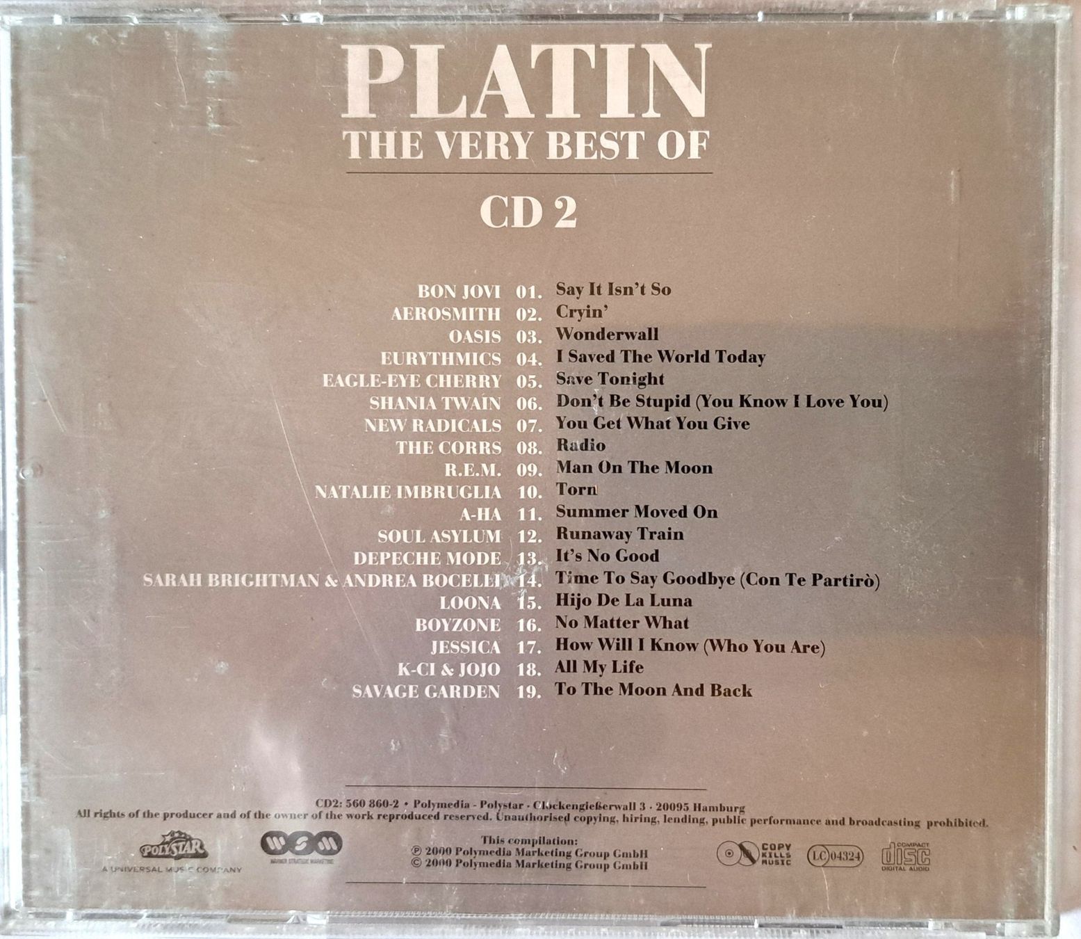 CDs: Platin - THE VERY BEST OF - CD2 – Gebraucht aus Tenniken von mik_6mxg 9