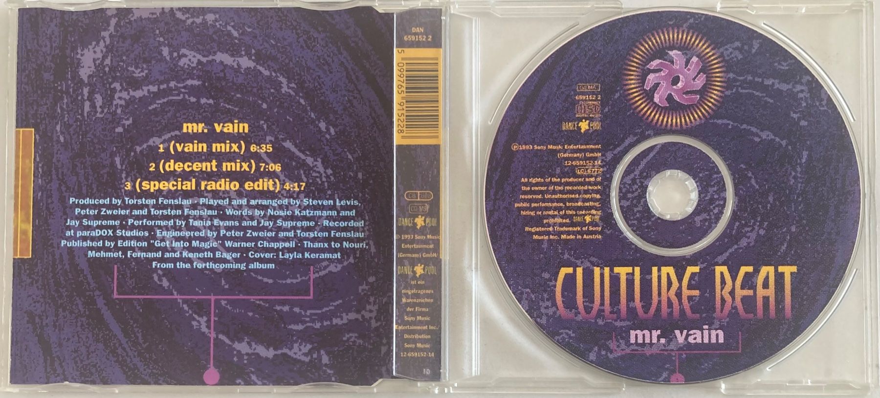 CD: CULTURE BEAT - MR. VAIN – Usato da Poliez-Pittet venduto da Newtown-Records 1