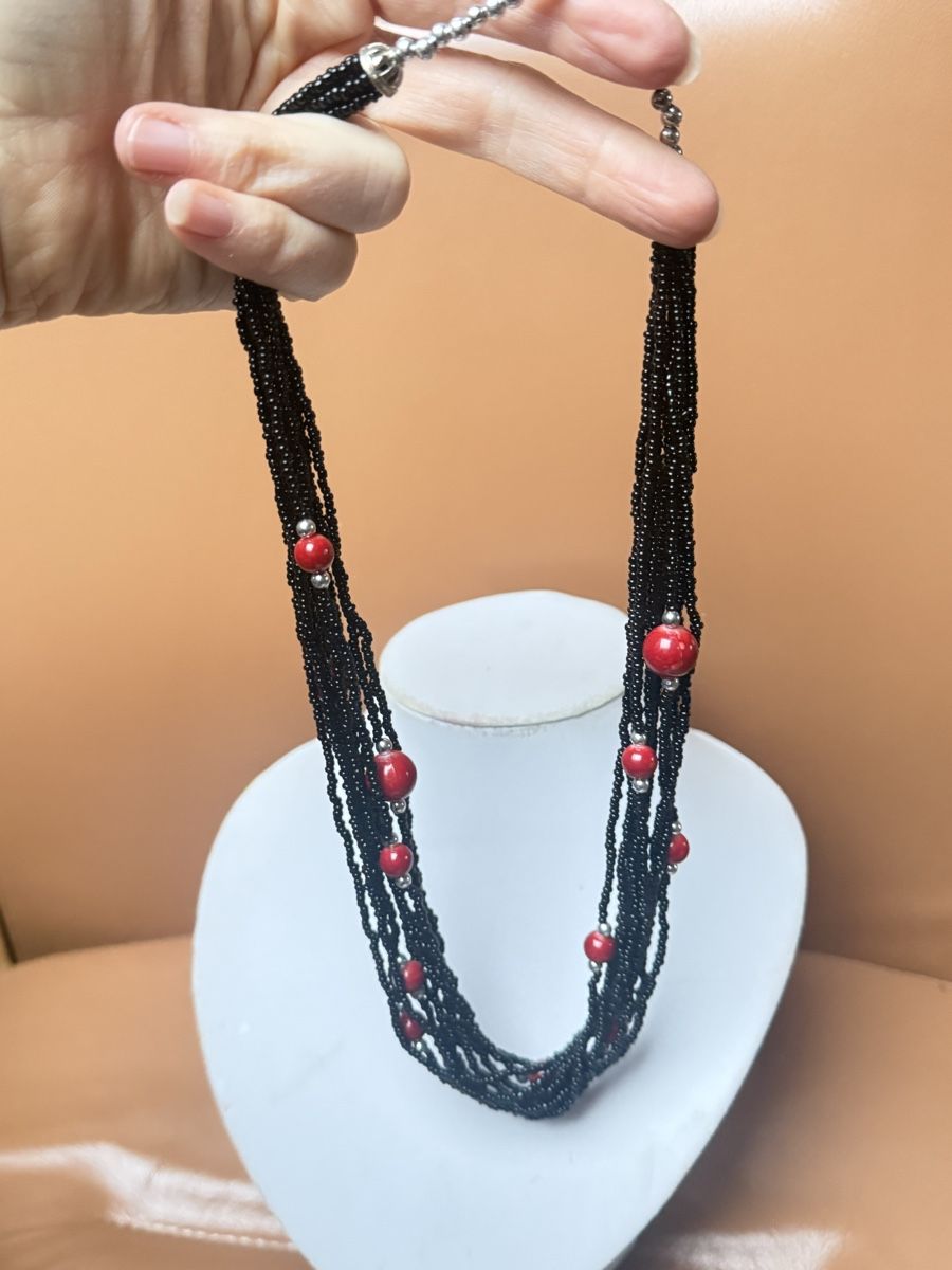 Catenine: Schwarze Mehrfachstrang Kette NEU – Nuovo e nell'imballaggio originale da Basel venduto da Chili007 1