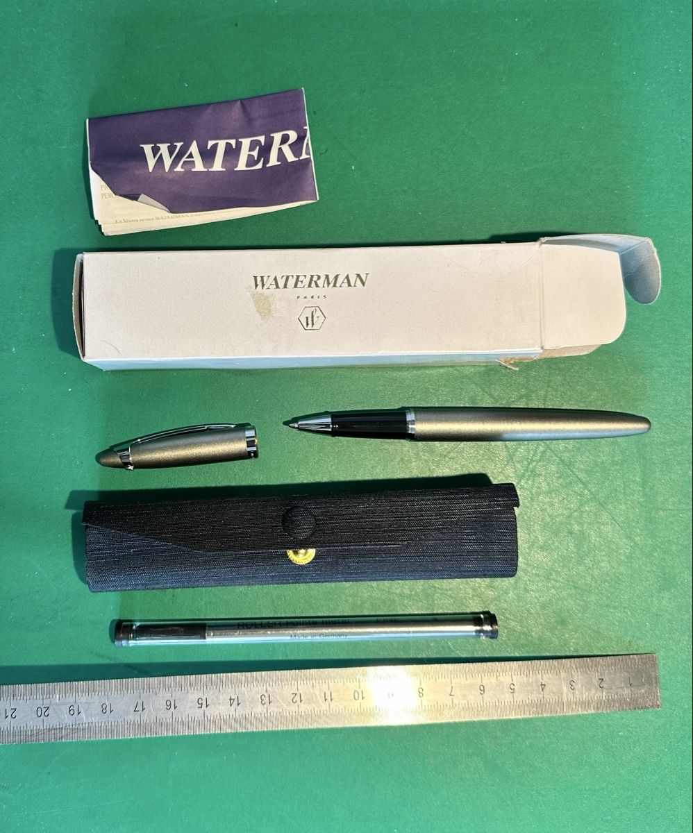 Waterman Penna & Evidenziatori: Waterman Roller Pointe Métal mit Hülle und Refiller – Nuovo (secondo la descrizione) da Zürich venduto da bella027 3