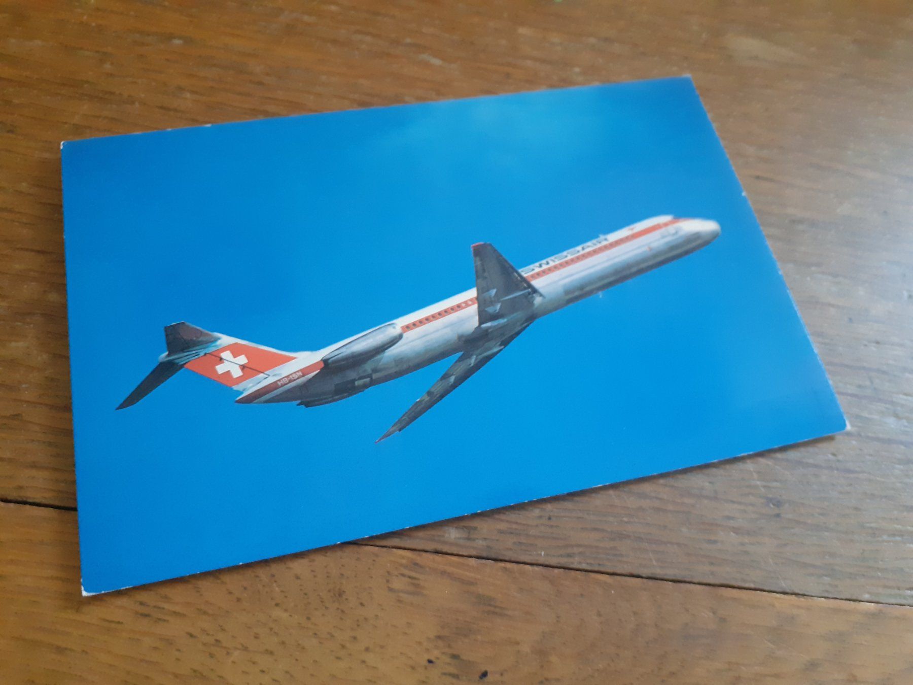 Ansichtskarten: SWISSAIR - McDONNELL DOUGLAS DC - 9 - 51 – Gebraucht aus Winterthur von Ornyx7