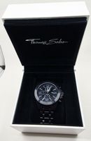 Thomas Sabo Herren Chronograph Rebel Urban Schwarz Edelstahl